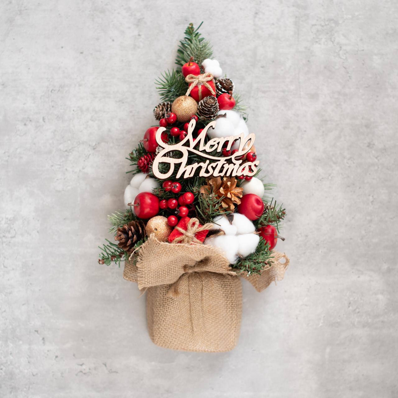 3日以内発送】壁に飾れる！クリスマスツリー50㎝/アーティフィシャルフラワー《Creema限定》